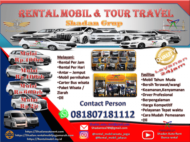 Info Rental Mobil Jogja